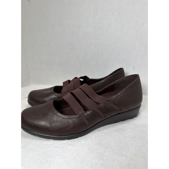 Easy Spirit Shoes - Easy Street Comfort Wave Birdie Comfort Wedge Shoes Women Size 9.5 Brown 30-3286